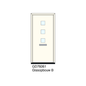 De GD76061 is een doordacht deurpaneel dat veiligheid, isolatie en eigentijds design op hoog niveau samenbrengt.