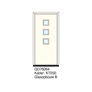 De GD76064 wordt op maat geproduceerd en volledig installatiegereed geleverd, inclusief gefreesde uitsparingen voor glas, sloten en cilinders