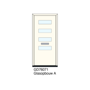 De GD76071 is een hoogwaardig vleugeloverdekkend deurpaneel dat veiligheid, isolatie en tijdloos design op overtuigende wijze samenbrengt