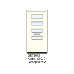 De GD76072 uit de Grandoor-collectie van Panelen Holland is een vleugeloverdekkend deurpaneel dat precies die belofte inlost. Met officiele WK2-certificering (RC2/SKG**)