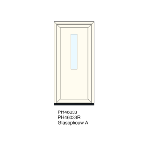 De PanHo deur PH46033 is een kadervullende voordeur die u direct ín het bestaande kunststof deurkader plaatst. Met de PH46033 geeft u de woning direct