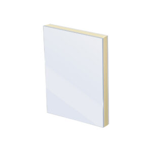 glas vlak sandwichpaneel Brute staal (0,7mm)