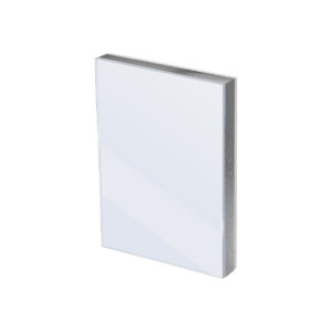 Glas vip sandwichpaneel voorgelakt staal (0,7mm)