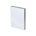 Glas vip sandwichpaneel brute aluminium (1mm)